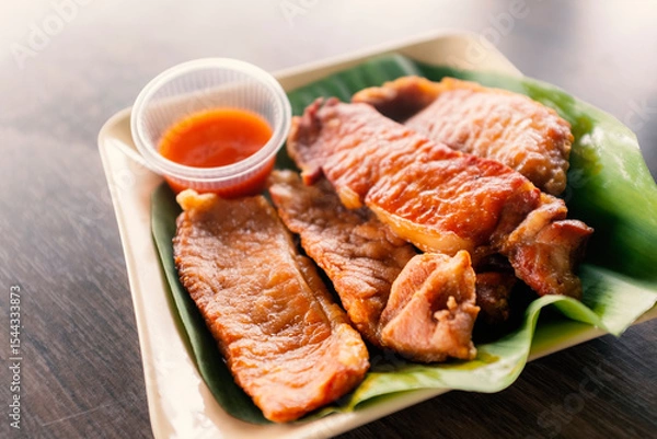 Obraz Fried sun-dried pork