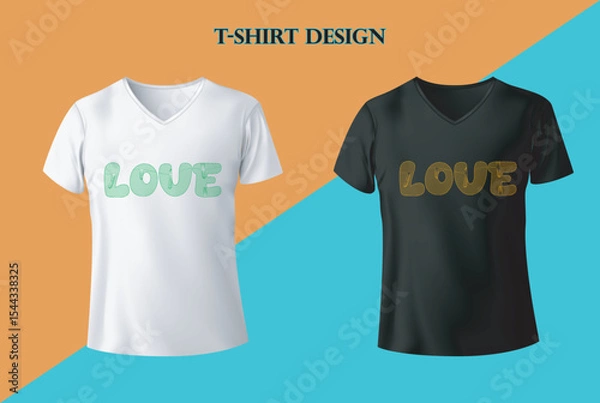 Obraz Love T Shirt Design Vector