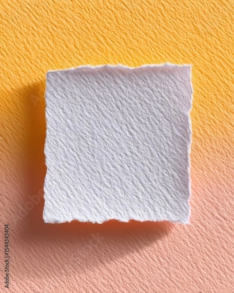 Obraz Textured Old Paper Background in Warm White and Orange Hues