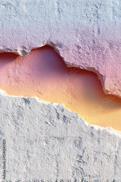 Obraz Textured Pastel Wall with Irregularities