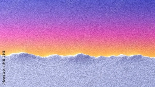 Obraz Textured Watercolor Sunset Backdrop With Sun Washed Fade