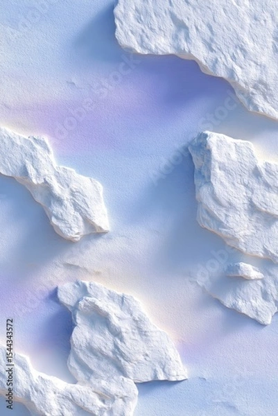 Obraz Textured White Plaster Background With Light Shadow