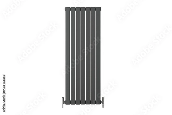 Obraz Modern design radiator providing warmth and comfort on transparent background