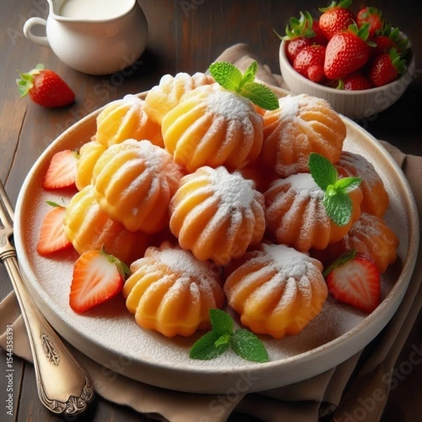 Obraz Golden Zeppole Puffs