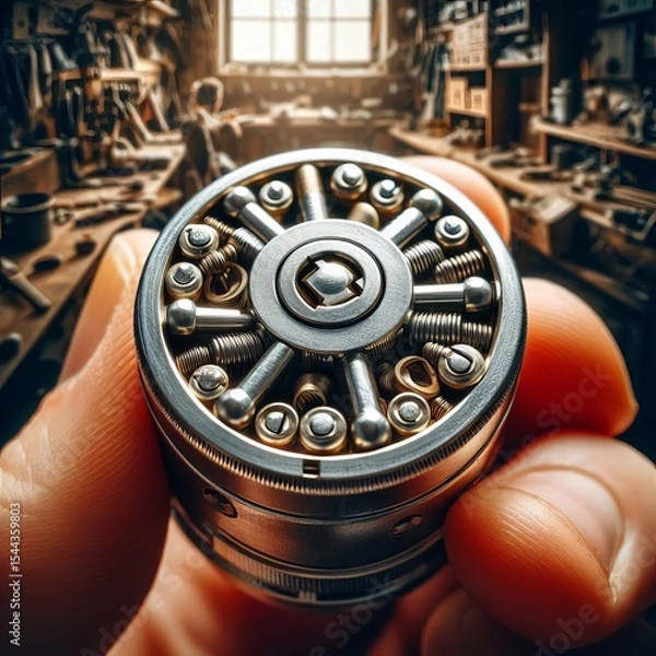 Obraz Pin and tumbler crosslock