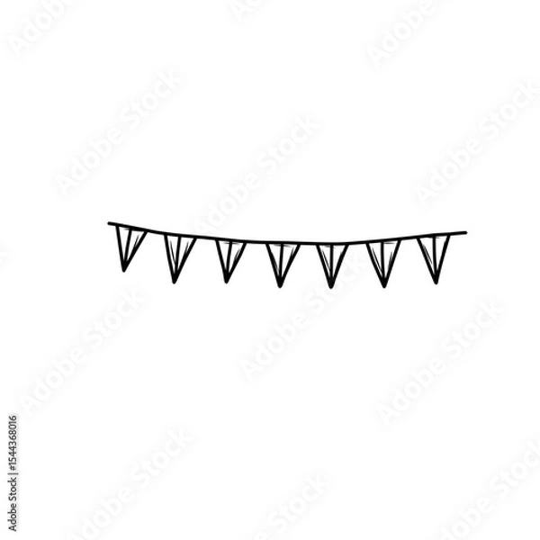 Obraz hand drawn flag decoration