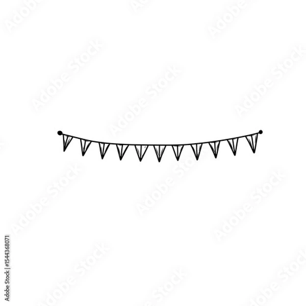 Obraz hand drawn flag decoration