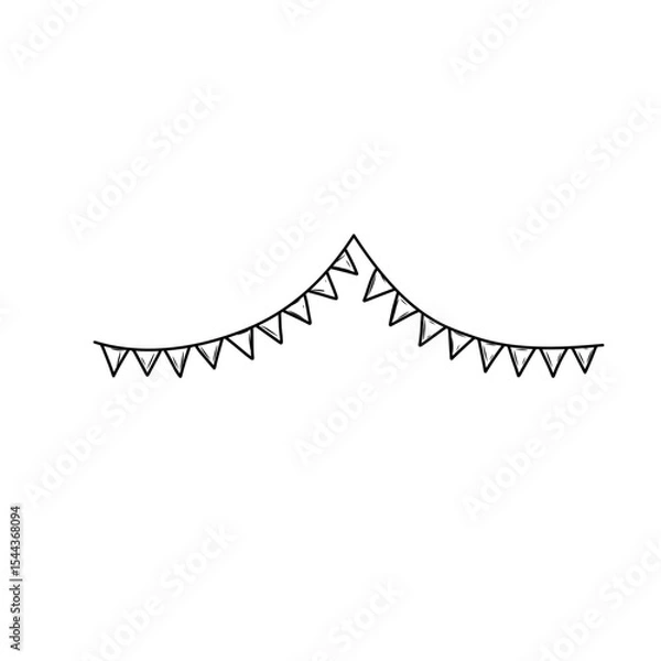 Obraz hand drawn flag decoration