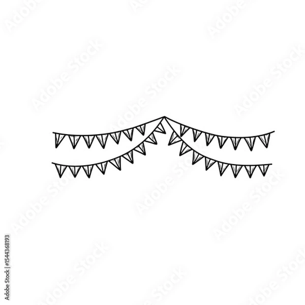 Obraz hand drawn flag decoration