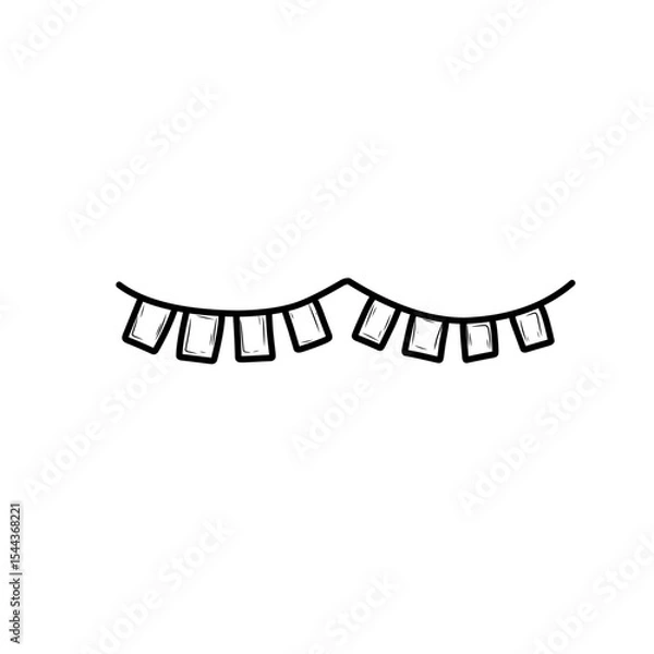 Obraz hand drawn flag decoration