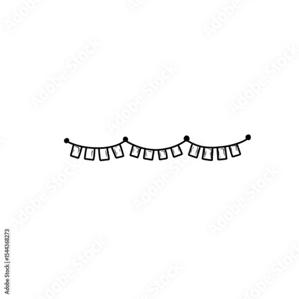Obraz hand drawn flag decoration
