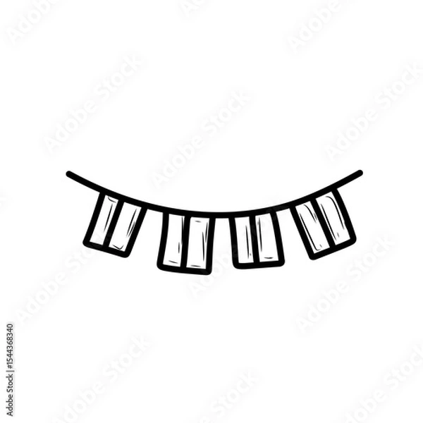 Obraz hand drawn flag decoration