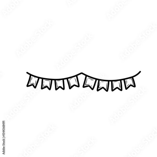 Obraz hand drawn flag decoration