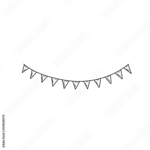 Obraz hand drawn flag decoration