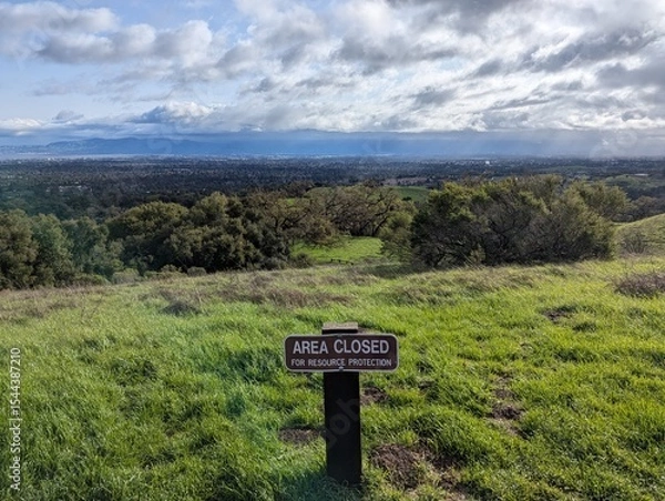 Obraz sign on a hilltop