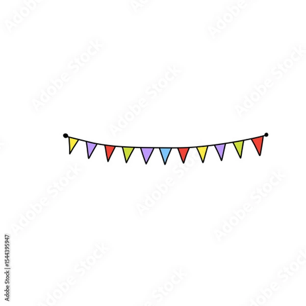 Obraz Colorful flag decoration