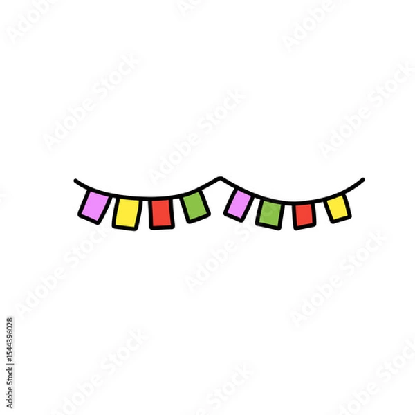 Obraz Colorful flag decoration