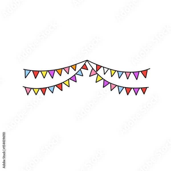 Obraz Colorful flag decoration