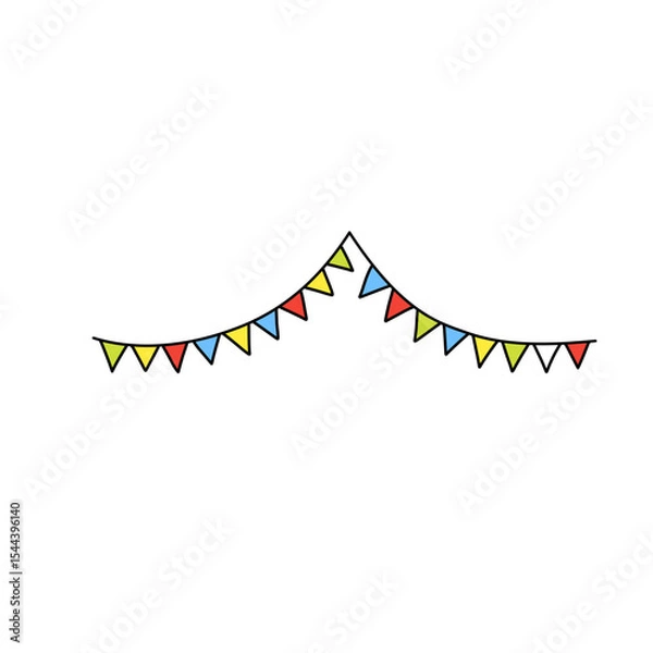 Obraz Colorful flag decoration