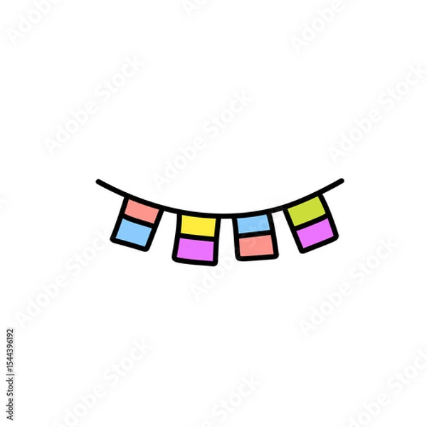 Obraz Colorful flag decoration