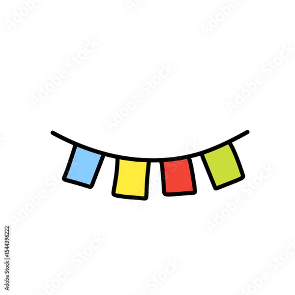Obraz Colorful flag decoration