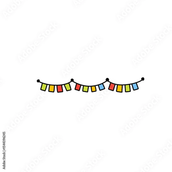 Obraz Colorful flag decoration