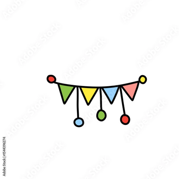 Obraz Colorful flag decoration