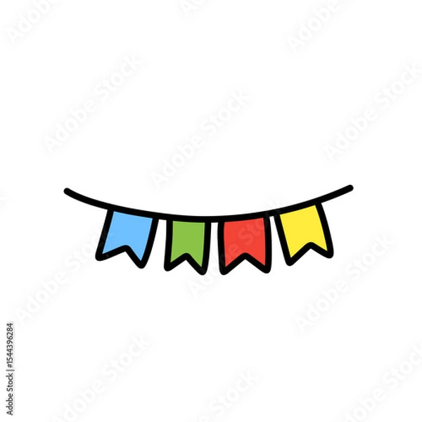 Obraz Colorful flag decoration
