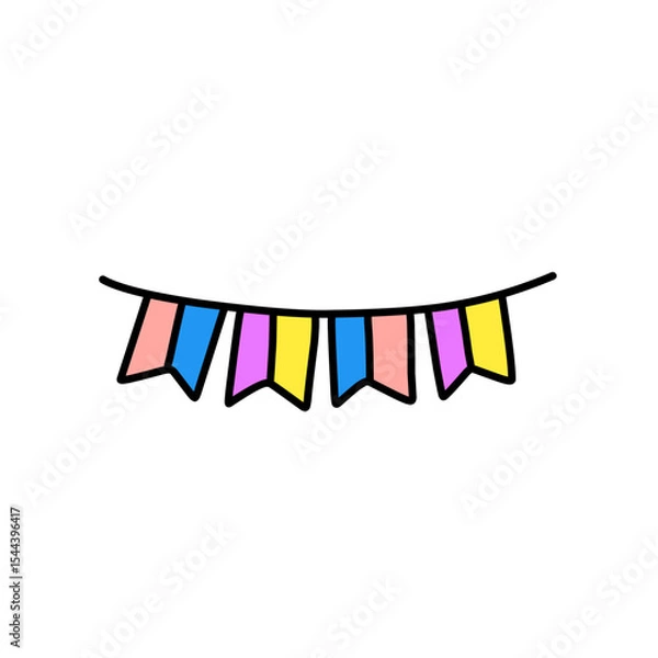 Obraz Colorful flag decoration