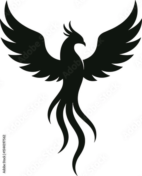 Fototapeta silhouette pheonix