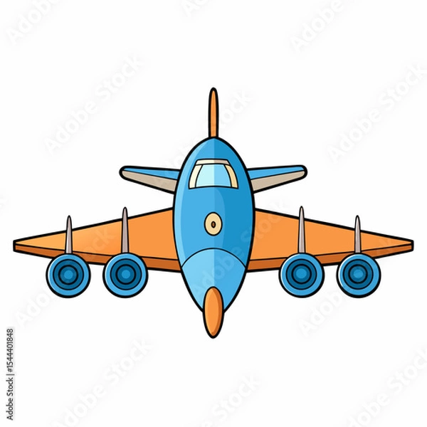 Obraz vector illustration of airplane