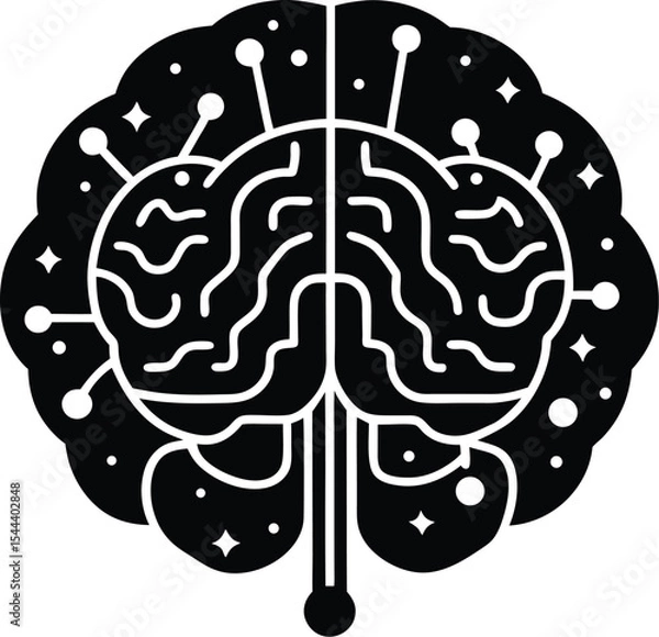 Obraz human brain and tree