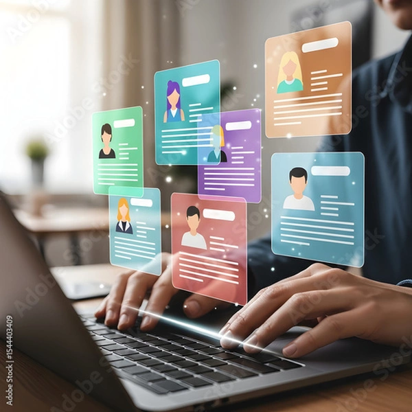 Fototapeta Comprehensive Guide to Digital Resume Management and Optimization