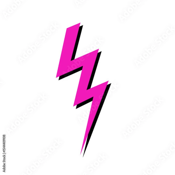 Fototapeta lightning bolt clipart isolated on transparent 