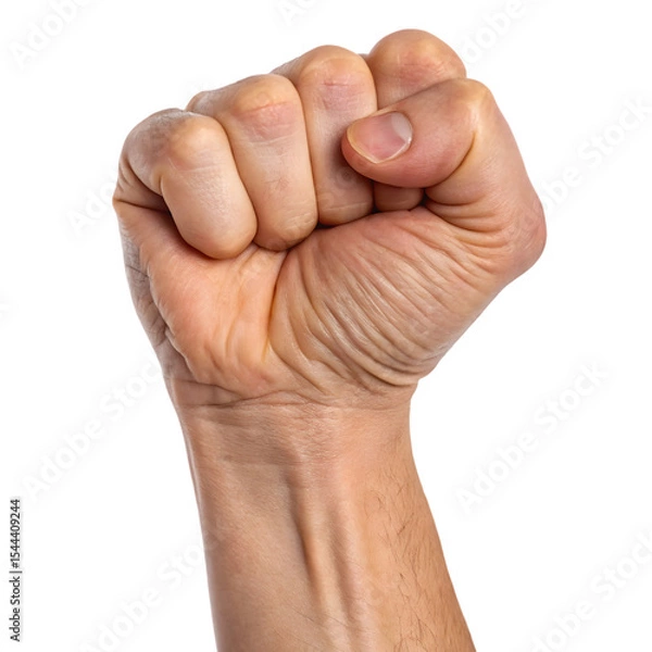 Obraz fist on white background