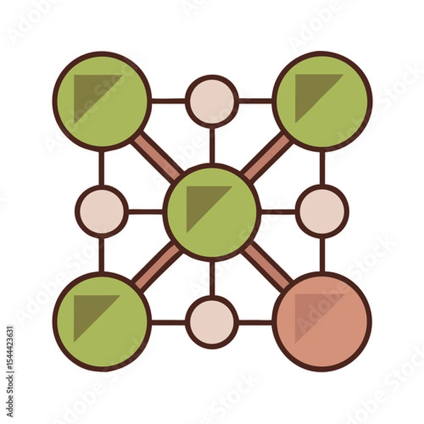 Fototapeta network--complex--connect-icon