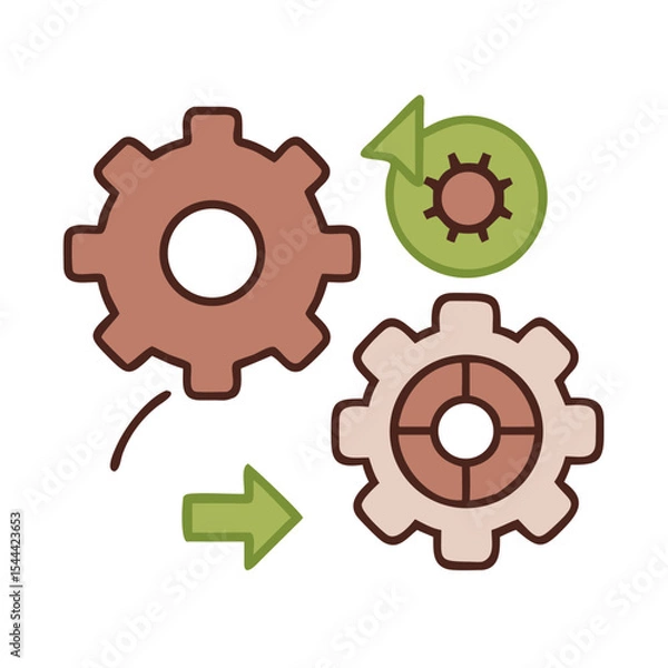 Fototapeta  operation--configuration--gear-icon