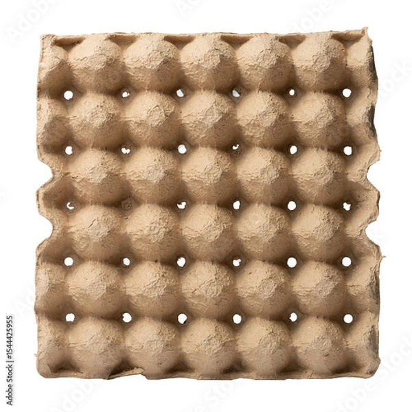 Obraz The Tray made from brown cardboard for packing chicken eggs