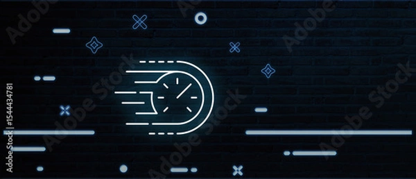 Fototapeta Streamlined Speed Accelerating Digital Workflows with Precision Timing