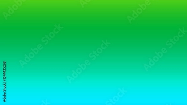 Fototapeta Abstract background. Herd of cows grazing on green grass in the middle of a rice field with hot sun near noon. Gradient green blue blurred. In Central Thailand. Cow, Farm, Grass, Field, Calf, Meadow, 