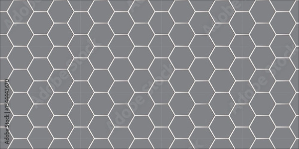 Obraz Seamless honeycomb pattern featuring a geometric hexagonal grid texture for a modern tech backdrop