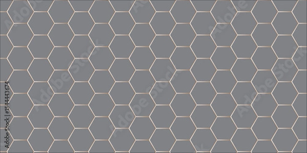 Obraz Seamless hexagonal honeycomb pattern geometric illustration