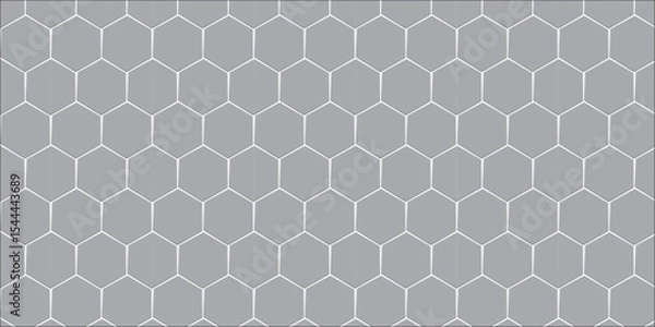 Fototapeta Geometric honeycomb seamless pattern in vector design style with hexagonal shapes and modern texture