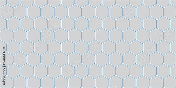 Fototapeta Seamless abstract geometric pattern with hexagonal honeycomb shapes and modern vector design