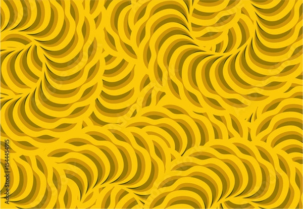 Fototapeta Flower design background, pattern background, design of flowers art vector , flowers texture background , lines design background , round shape background in yellow 