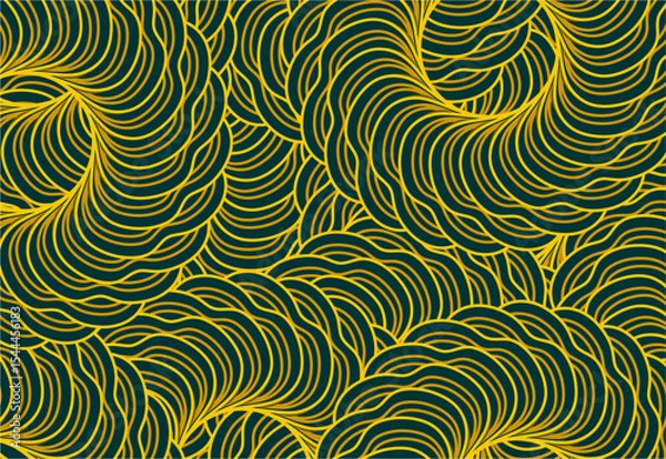 Fototapeta Flower design background, pattern background, design of flowers art vector , flowers texture background , lines design background , round shape background 