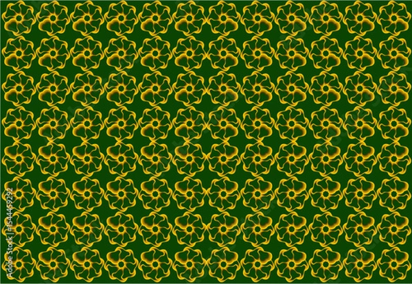 Fototapeta The floral design background, pattern sets background, design of flowers art vector , flowers texture background 