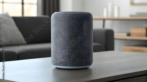 Obraz Smart Speaker Mockup Realistic Home Audio Device Presentation