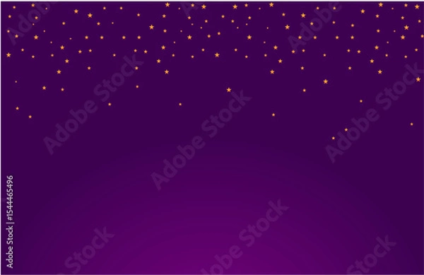 Fototapeta Sky background,Gold coloured stars vector seamless pattern background, golden stars texture background ,stars shapes background, purple coloured gradient background
