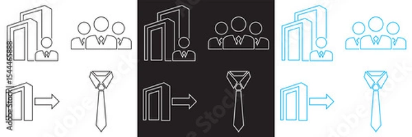 Fototapeta Icons for corporate.  Vector for websites, mobile interfaces, presentations, banner, visual branding etc. Vector illustration. isolated on white and black background. EPS 10